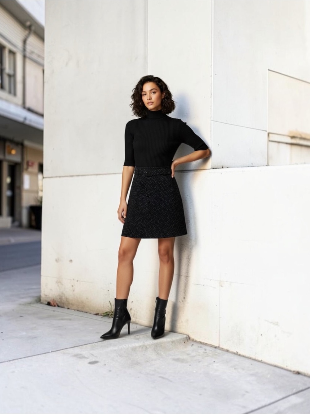 Theory Combo A-Line Dress Size S $475